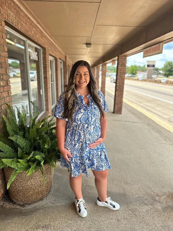 Blue for you floral dress