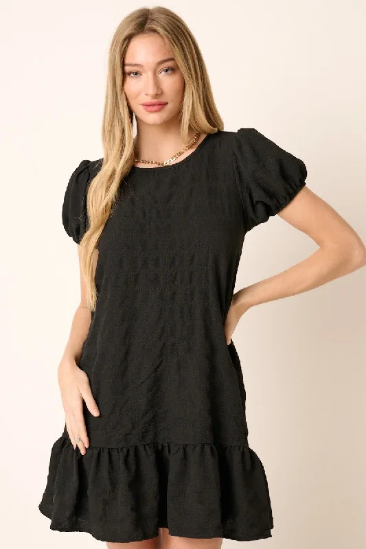 Chelsea Textured Ruffle Dress