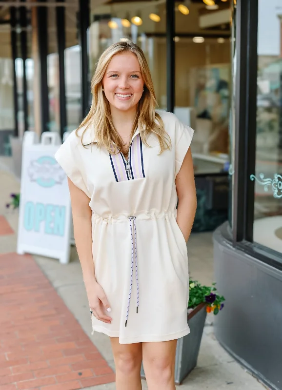 The Leslie Dress in Ecru