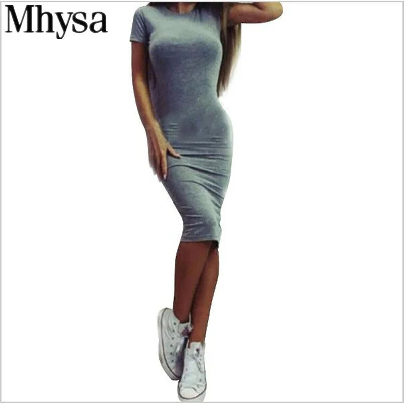2017 New Fashion Casual Summer Women Dress Elegant Ladies Sexy Solid Color Short Sleeve Office Dresses Female Vestidos 04 2017 New Fashion Casual Summer Women Dress Elegant Ladies Sexy Solid Color Short Sleeve Office Dresses Female Vestidos 04