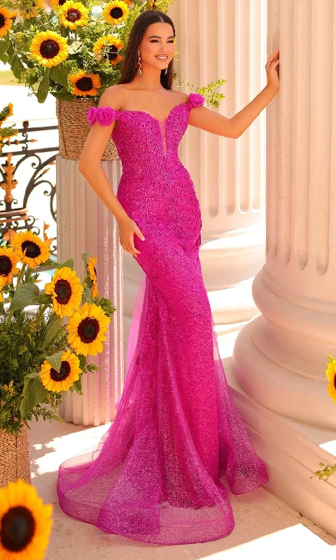 Clarisse 811221 - Off-Shoulder Sheath Prom Dress