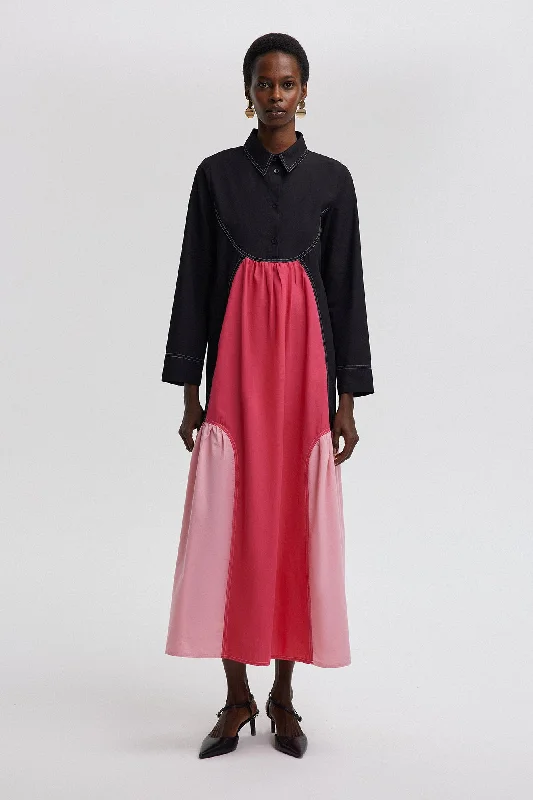 COLOR BLOCK DRESS