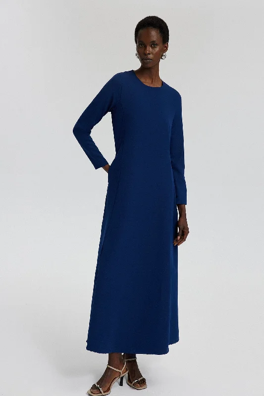 A-LINE CREPE DRESS