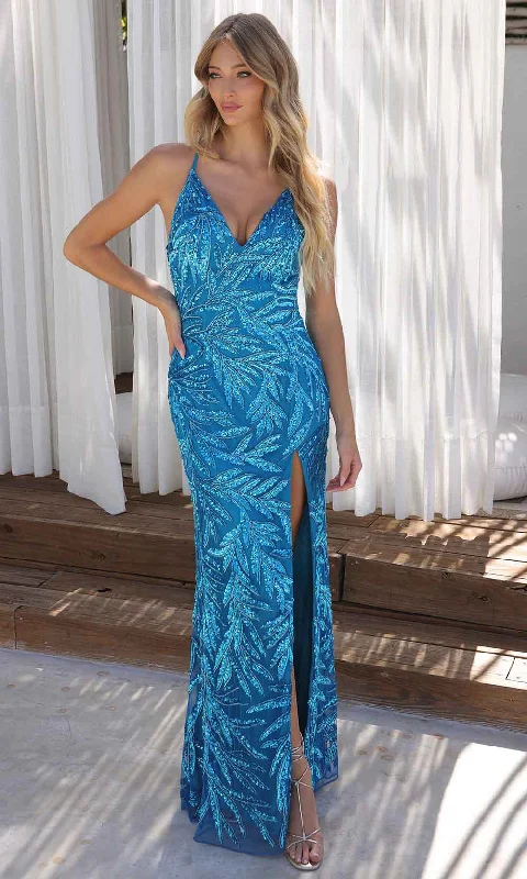 Primavera Couture 4332 - Beaded V-Style Prom Dress