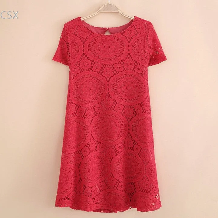 2016 Spring Summer Women New Fashion Vintage Bohemian Lace Dress Multi-size Dress Party Elegant bottoming dress Woman's Clothing 2016 Spring Summer Women New Fashion Vintage Bohemian Lace Dress Multi-size Dress Party Elegant bottoming dress Woman's Clothing