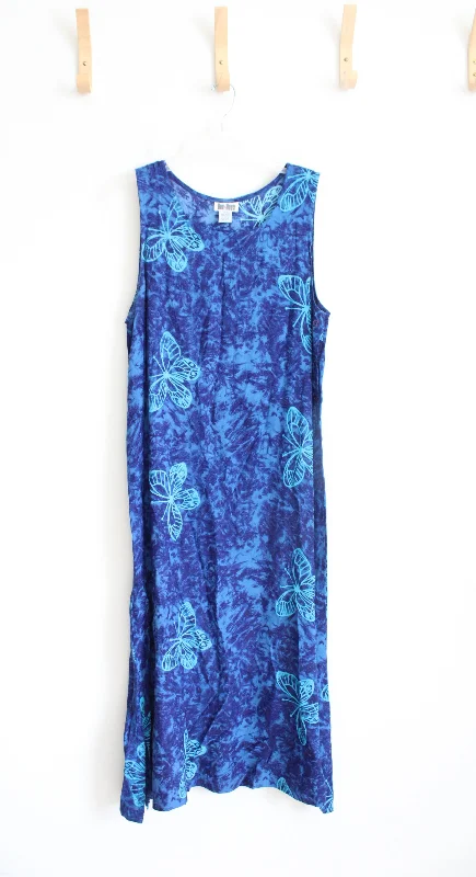 Dee Dee's Vintage Blue Butterfly Dress | L