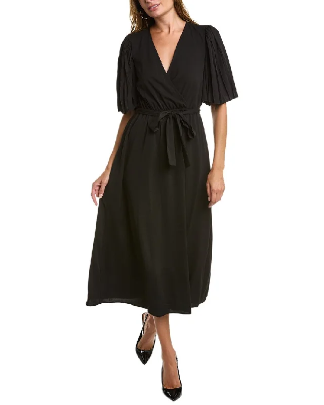 Anne Klein Surplice Midi Dress Fashionable Wide Leg Midi Dress