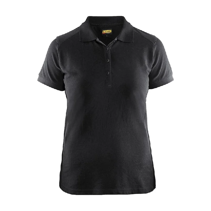 Blaklader 3390 Women's Polo Shirt Black Elegant Lace Short Sleeve