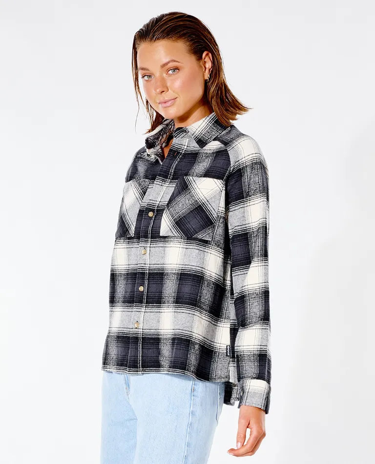 Count Flannel Shirt Casual Button-Down Short Shirt