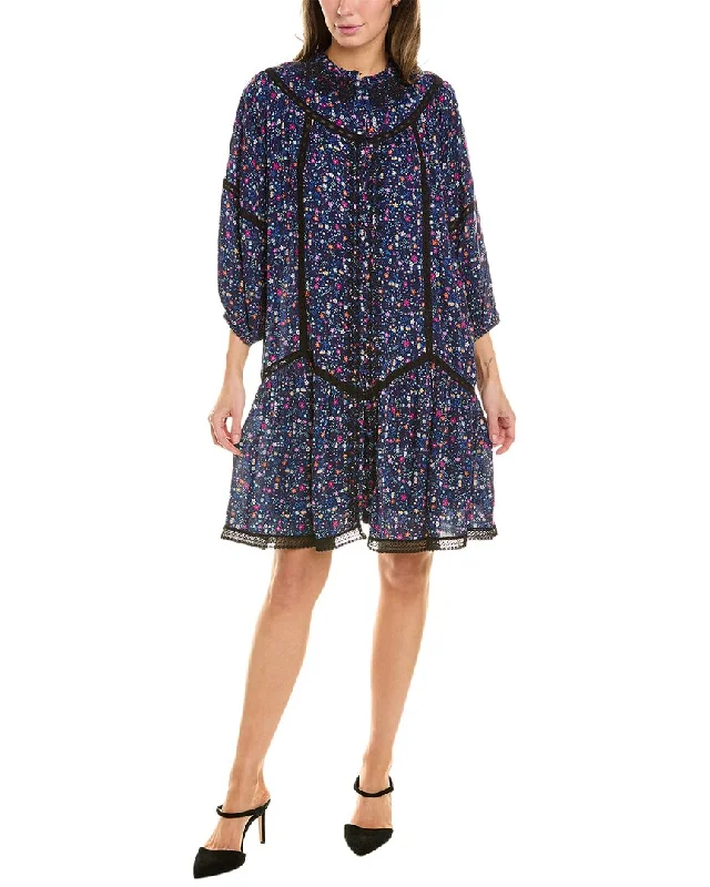 Johnny Was Catalina Mini Dress Classic Floral Mini Dress