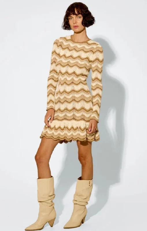 Kassiani Knit Mini Dress Cozy Jersey Mini Dress