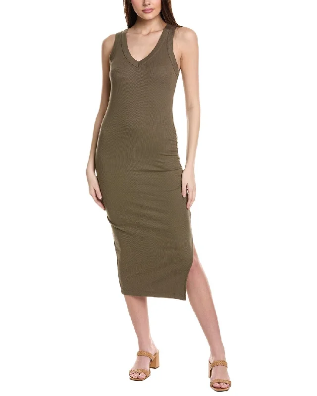 Michael Stars Lori Midi Dress Comfortable Knitwear Midi Dress