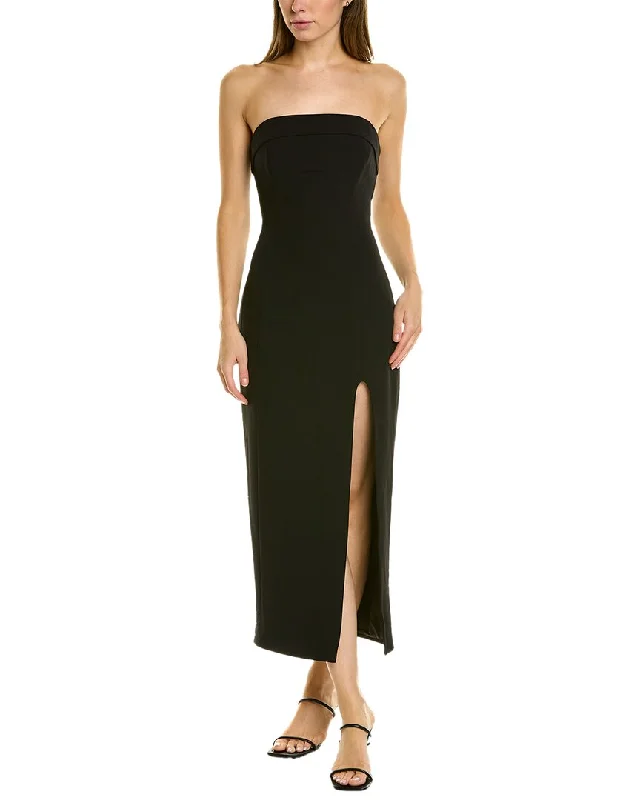 Nicholas Adiba Midi Dress Elegant Velvet Midi Dress