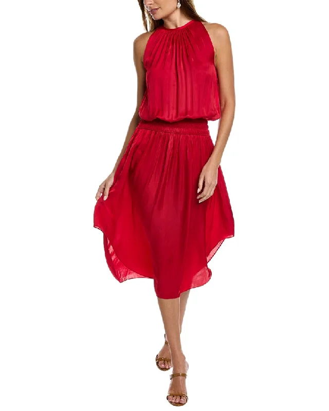 Ramy Brook Audrey Midi Dress Stylish Midi Dress with Cuffs