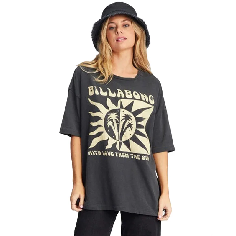 Shirt With Love From The Sun Oversized Boyfriend Tee Soft Cotton Short Shirt