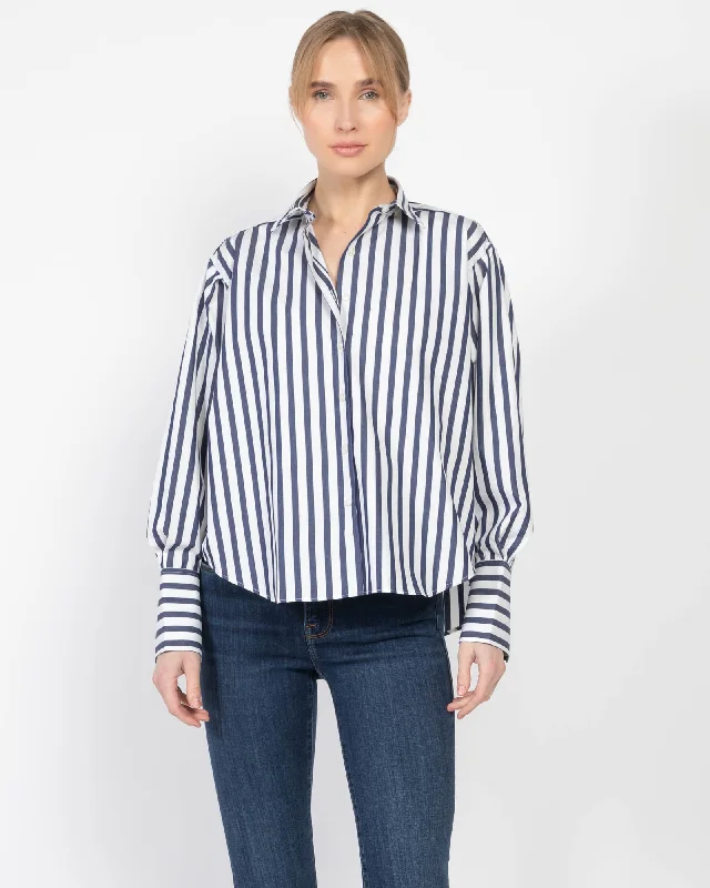 Isabel Wide Shirt Classic Short Sleeve Blouse