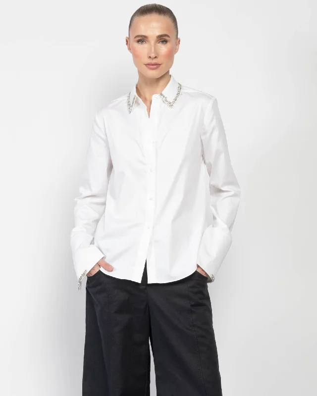 Bessette Crystal Shirt Classic Short Sleeve Tunic