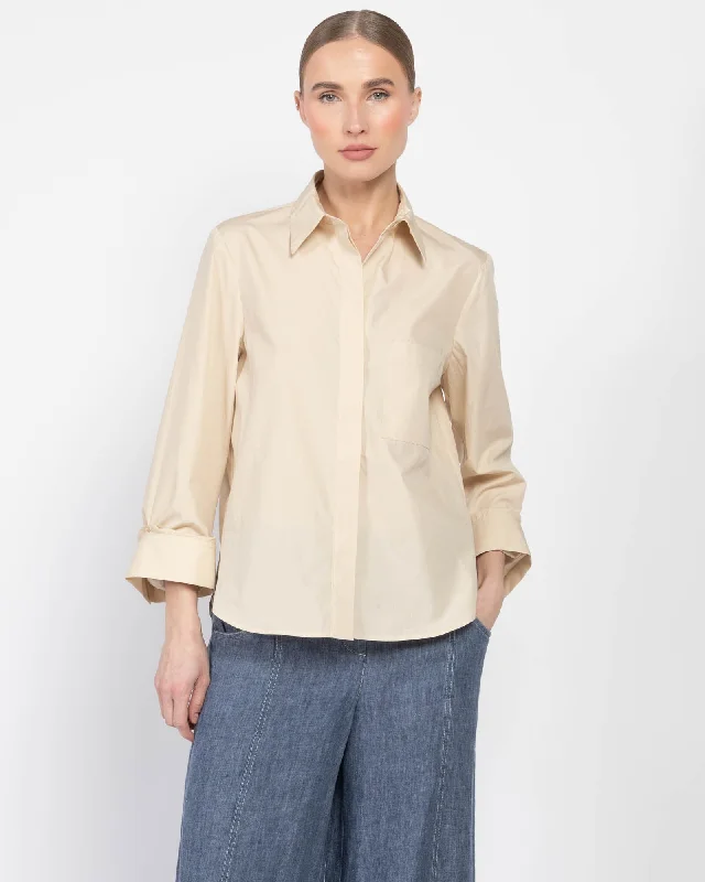 Boyfriend Shirt Comfortable Flowing Short Sleeve