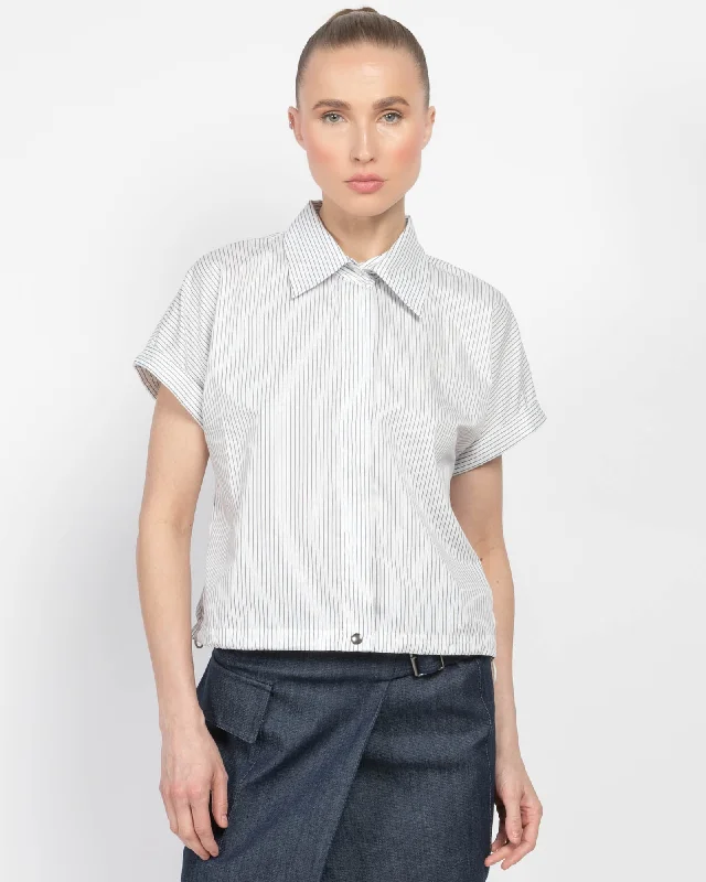 Bungee Shirt Elegant Longline Short Shirt