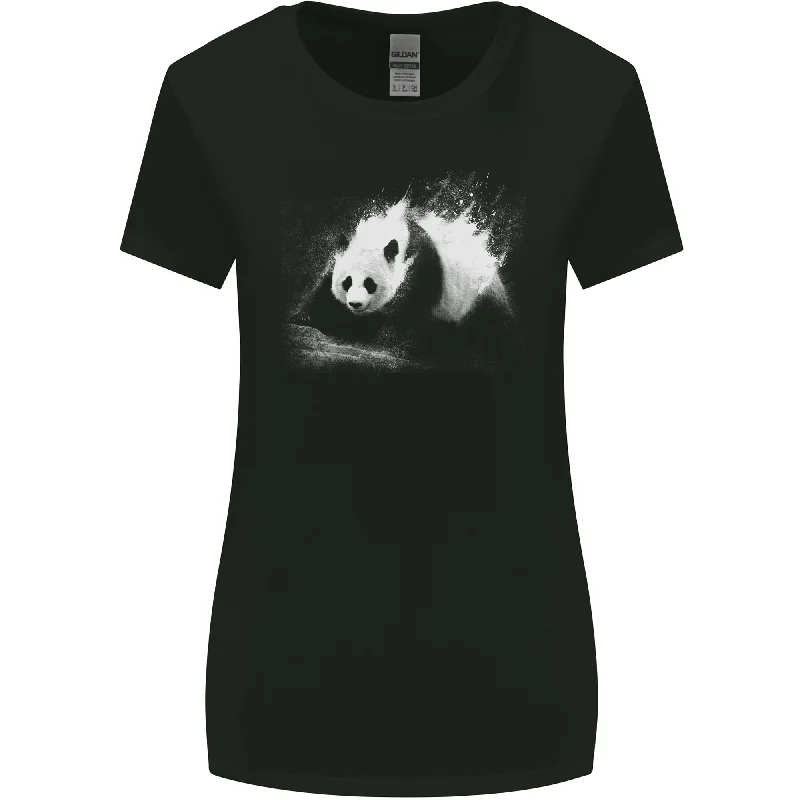 Abstract Panda Bear Ecology Womens Wider Cut T-Shirt Anti-Pilling Machine Wash Handmade Abstract Panda Bear Ecology Womens Wider Cut T-Shirt Anti-Pilling Machine Wash Handmade