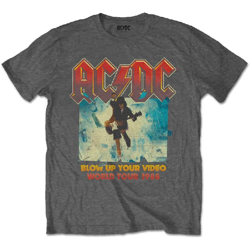 AC/DC Kids T-Shirt: Blow Up Your Video Fleece Fabric Down Fabric Feather Fabric