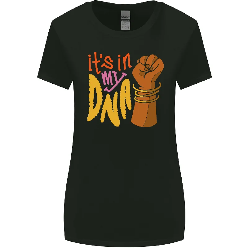 Africa is in My DNA Juneteenth Black Lives Matter Womens Wider Cut T-Shirt Welt Pockets Slit Pockets Africa is in My DNA Juneteenth Black Lives Matter Womens Wider Cut T-Shirt Welt Pockets Slit Pockets