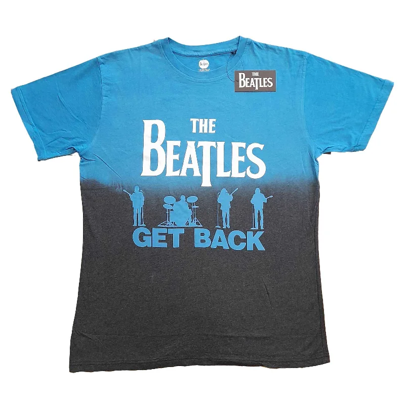 The Beatles | Official Band T-Shirt | Get Back (Wash Collection) Collared Crew Neck Turtle Neck The Beatles | Official Band T-Shirt | Get Back (Wash Collection) Collared Crew Neck Turtle Neck