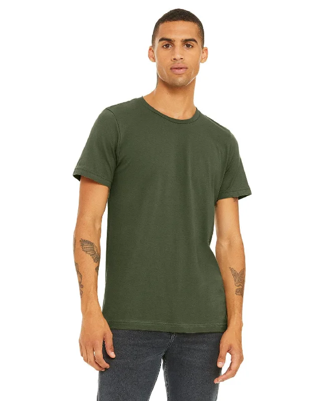 Bella+Canvas Unisex T-Shirt | Military Green Wool Fabric Cashmere Fabric Tweed Fabric Bella+Canvas Unisex T-Shirt | Military Green Wool Fabric Cashmere Fabric Tweed Fabric