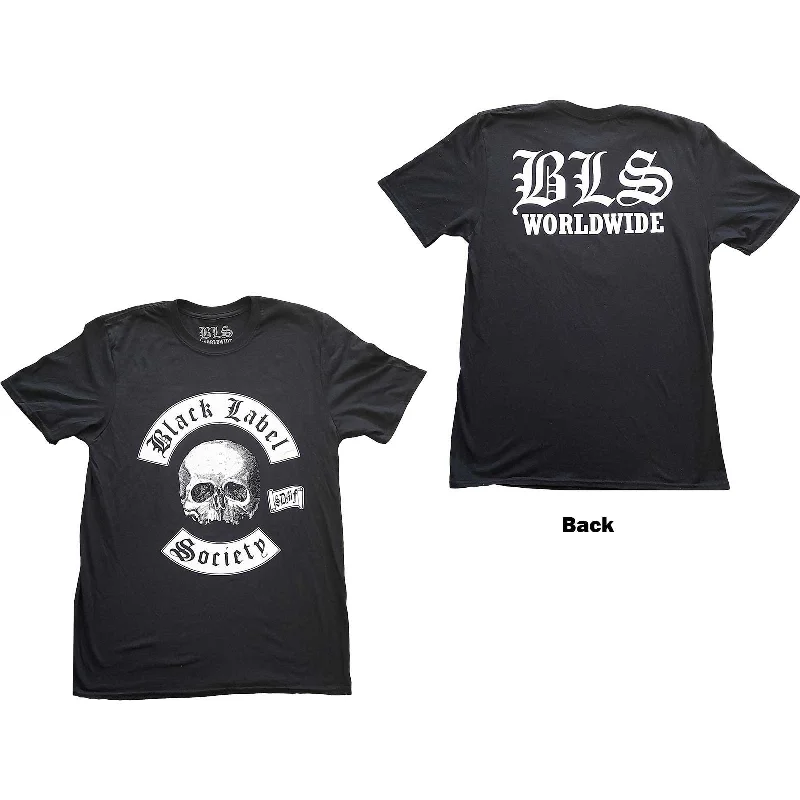 Black Label Society | Official Band T-Shirt | Worldwide V. 2 (Back Print) Cashmere Blend Cotton Blend Poly Blend Black Label Society | Official Band T-Shirt | Worldwide V. 2 (Back Print) Cashmere Blend Cotton Blend Poly Blend