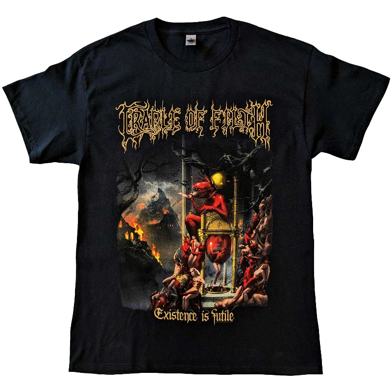 Cradle Of Filth | Official Band T-Shirt | Existence is Futile (Back Print) Mesh Blend Leather Blend Suede Blend Cradle Of Filth | Official Band T-Shirt | Existence is Futile (Back Print) Mesh Blend Leather Blend Suede Blend