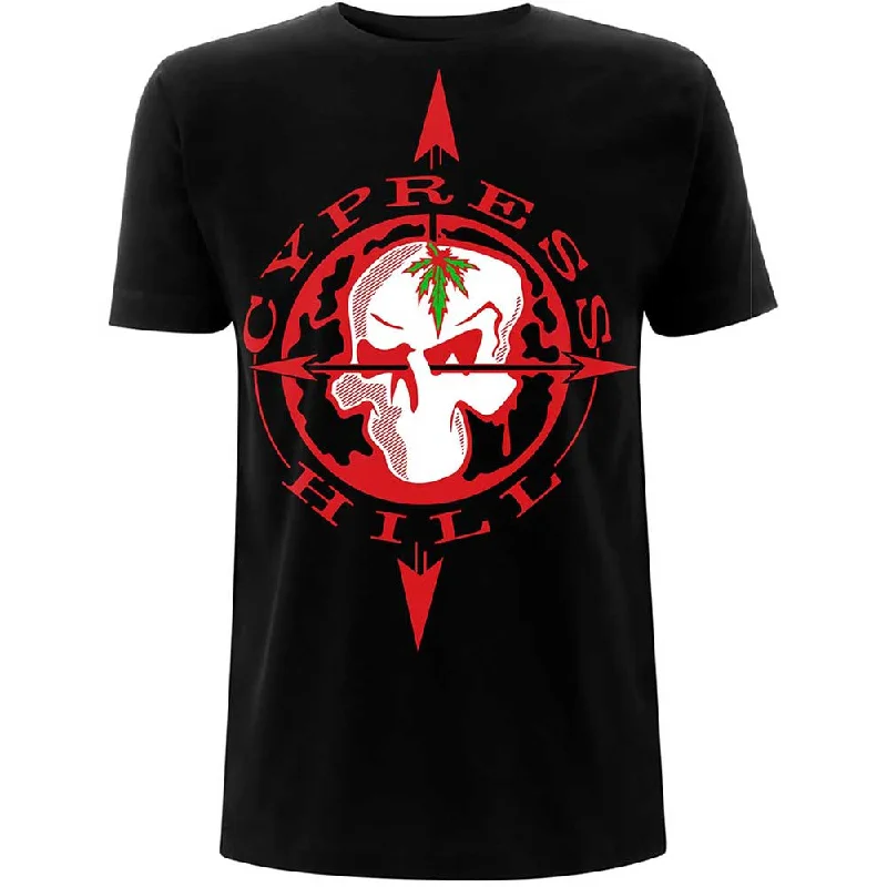 Cypress Hill | Official Band T-Shirt | Skull Compass Spandex Blend Rayon Blend Denim Blend Cypress Hill | Official Band T-Shirt | Skull Compass Spandex Blend Rayon Blend Denim Blend