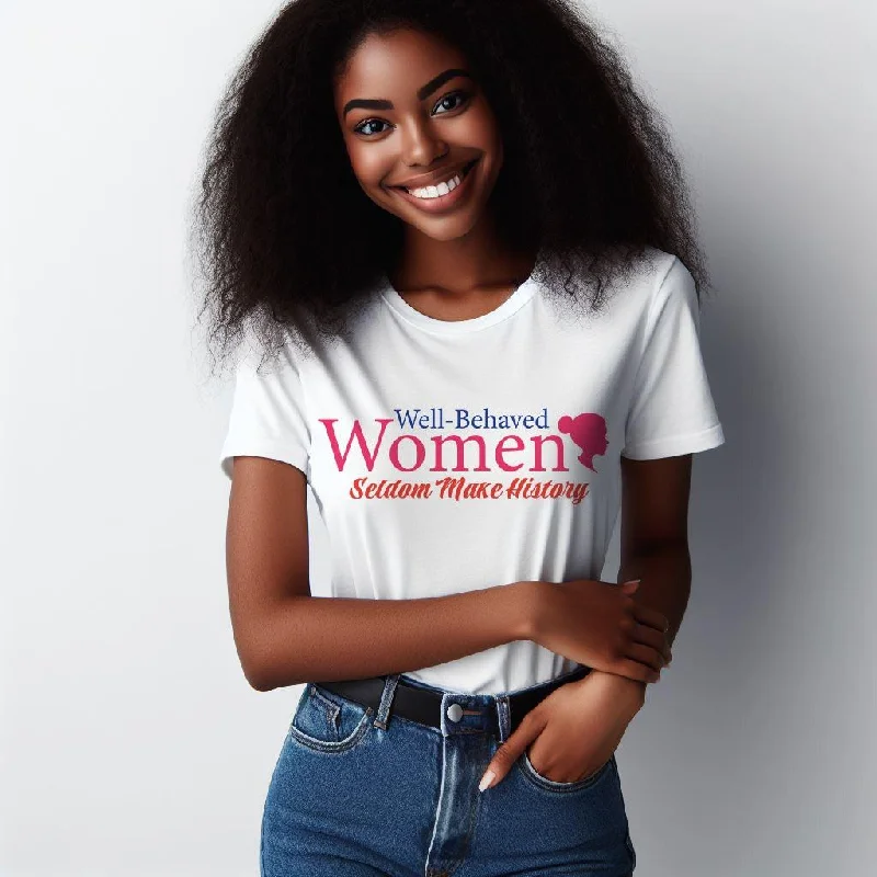 Empowered women Tees Mesh Fabric Canvas Fabric Denim Fabric