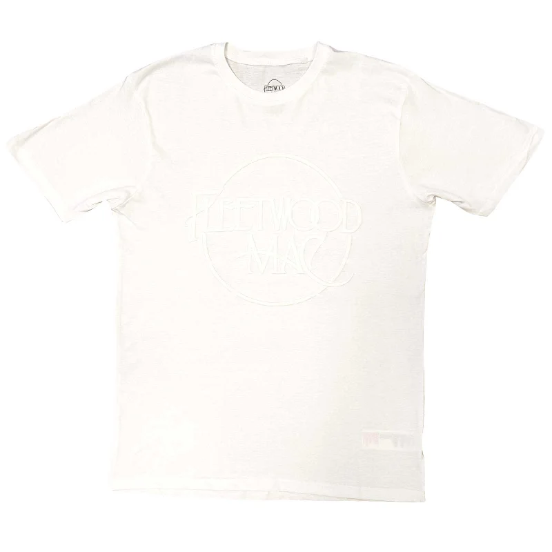 Fleetwood Mac | Official Band T-Shirt | Classic Logo (Hi-Build) Chenille Blend Fleece Blend Nylon Blend Fleetwood Mac | Official Band T-Shirt | Classic Logo (Hi-Build) Chenille Blend Fleece Blend Nylon Blend