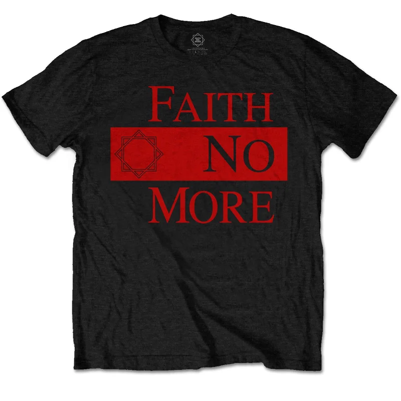 Faith No More | Official Band T-Shirt | Classic New Logo Star Machine Wash Dry Clean Hand Wash Faith No More | Official Band T-Shirt | Classic New Logo Star Machine Wash Dry Clean Hand Wash