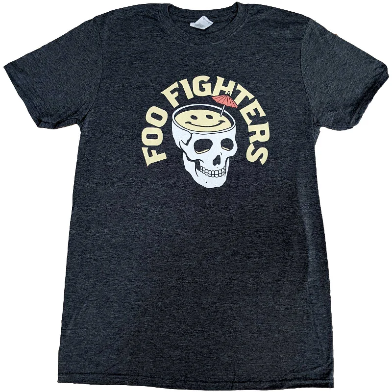 Foo Fighters | Official Band T-Shirt | Skull Cocktail (Ex-Tour) Houndstooth Herringbone Solid Foo Fighters | Official Band T-Shirt | Skull Cocktail (Ex-Tour) Houndstooth Herringbone Solid