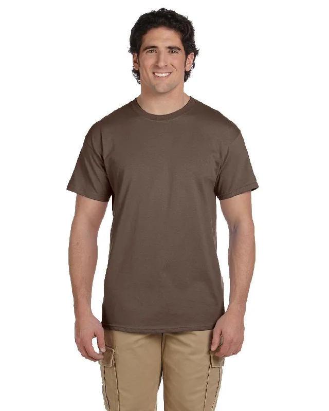 Hanes ComfortBlend 50/50 T-Shirt | Heather Brown Terry Blend Velvet Blend Canvas Blend Hanes ComfortBlend 50/50 T-Shirt | Heather Brown Terry Blend Velvet Blend Canvas Blend