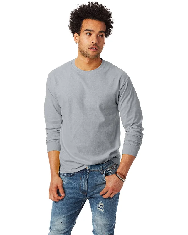 Hanes Tagless ComfortSoft Long Sleeve T-Shirt | Light Steel Rayon Fabric Velvet Fabric Corduroy Fabric Hanes Tagless ComfortSoft Long Sleeve T-Shirt | Light Steel Rayon Fabric Velvet Fabric Corduroy Fabric