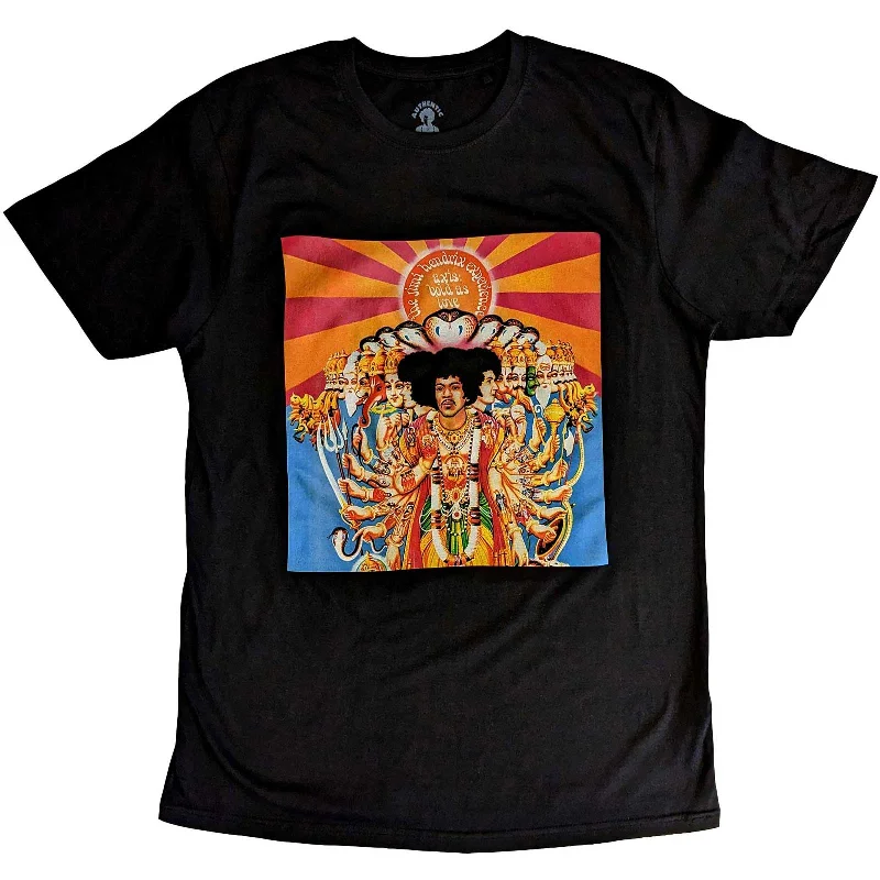 Jimi Hendrix | Official Band T-Shirt | Axis (black) Ribbed T-Shirt High Neck Heavyweight Jimi Hendrix | Official Band T-Shirt | Axis (black) Ribbed T-Shirt High Neck Heavyweight