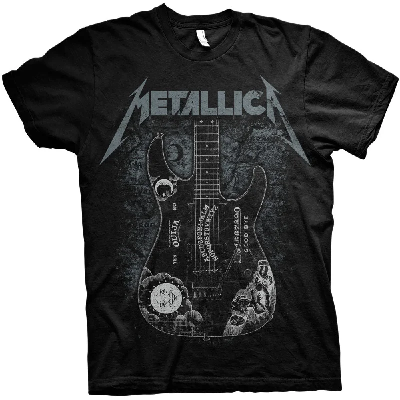 Metallica | Official Band T-shirt | Hammett Ouija Guitar Houndstooth Herringbone Solid