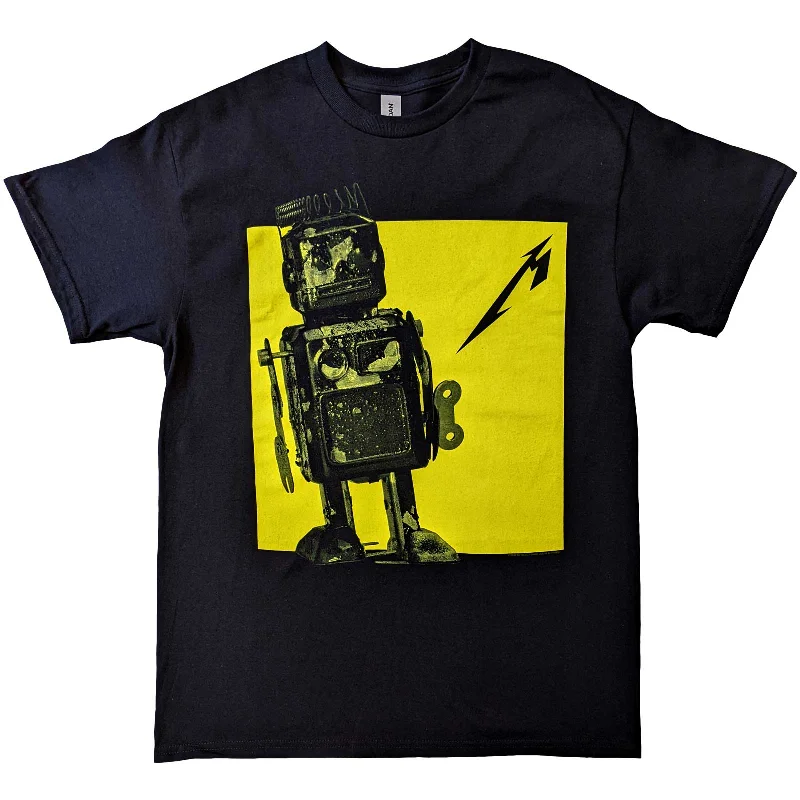 Metallica | Official Band T-Shirt | 72 Seasons Burnt Robot (Back Print) Mesh Canvas Denim Metallica | Official Band T-Shirt | 72 Seasons Burnt Robot (Back Print) Mesh Canvas Denim