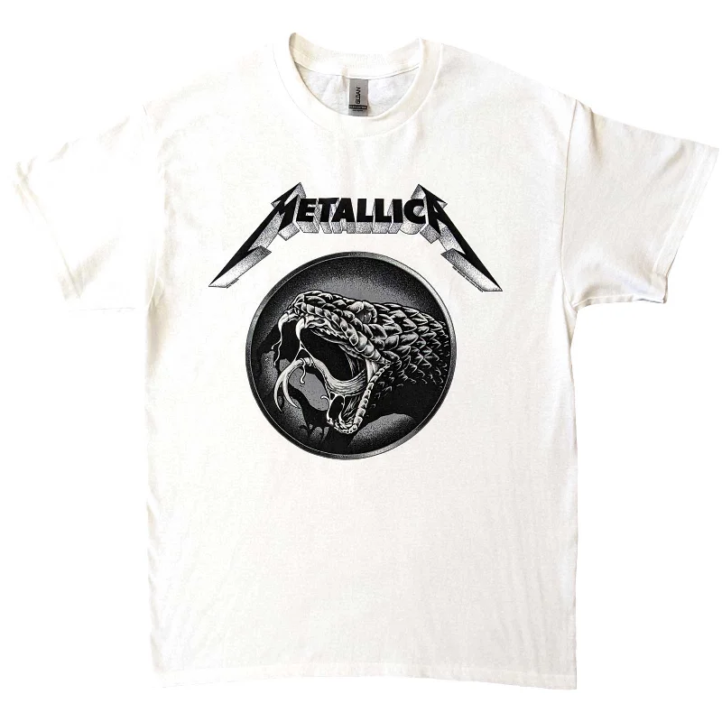 Metallica | Official Band T-Shirt | Black Album Poster Nylon Fabric Polyester Fabric Spandex Fabric Metallica | Official Band T-Shirt | Black Album Poster Nylon Fabric Polyester Fabric Spandex Fabric