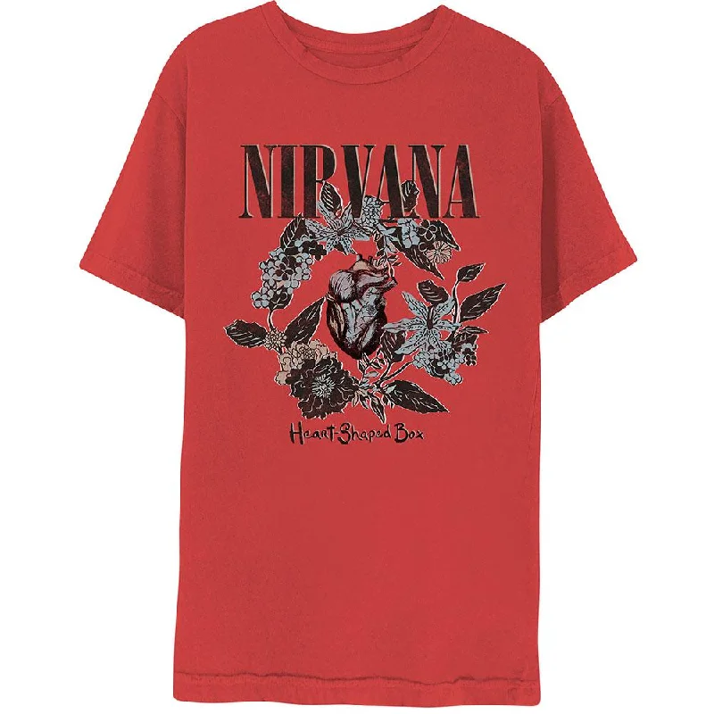 Nirvana T-Shirt: Heart-Shaped Box Zippered Front Buttoned Front Snap Front