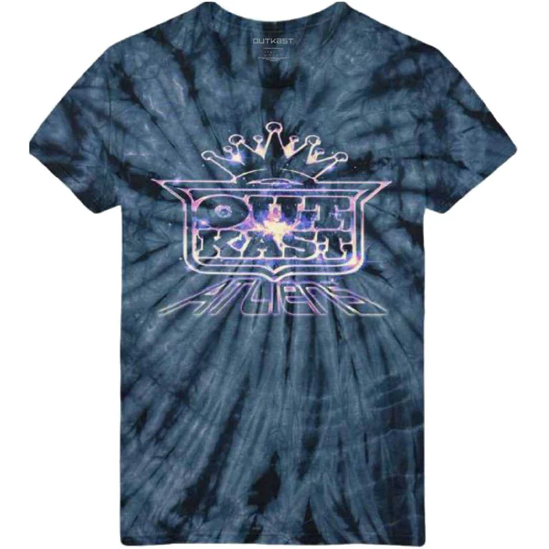 Outkast | Official Band T-Shirt | Space ATLiens (Wash Collection) V-Neck T-Shirt Long Sleeve Cotton Outkast | Official Band T-Shirt | Space ATLiens (Wash Collection) V-Neck T-Shirt Long Sleeve Cotton