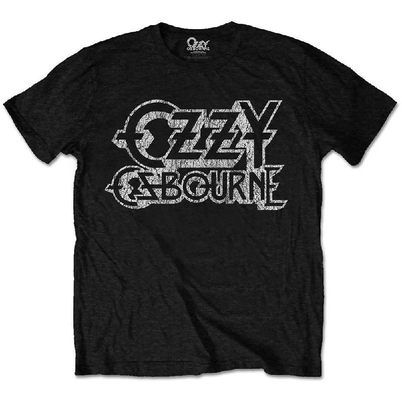 Ozzy Osbourne | Official Band T-shirt | Vintage Logo Casual Formal Business