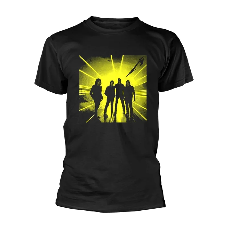 Metallica | Official Band T-Shirt | Burnt Strobe (Back Print) Layered Multi-layer Single Layer Metallica | Official Band T-Shirt | Burnt Strobe (Back Print) Layered Multi-layer Single Layer