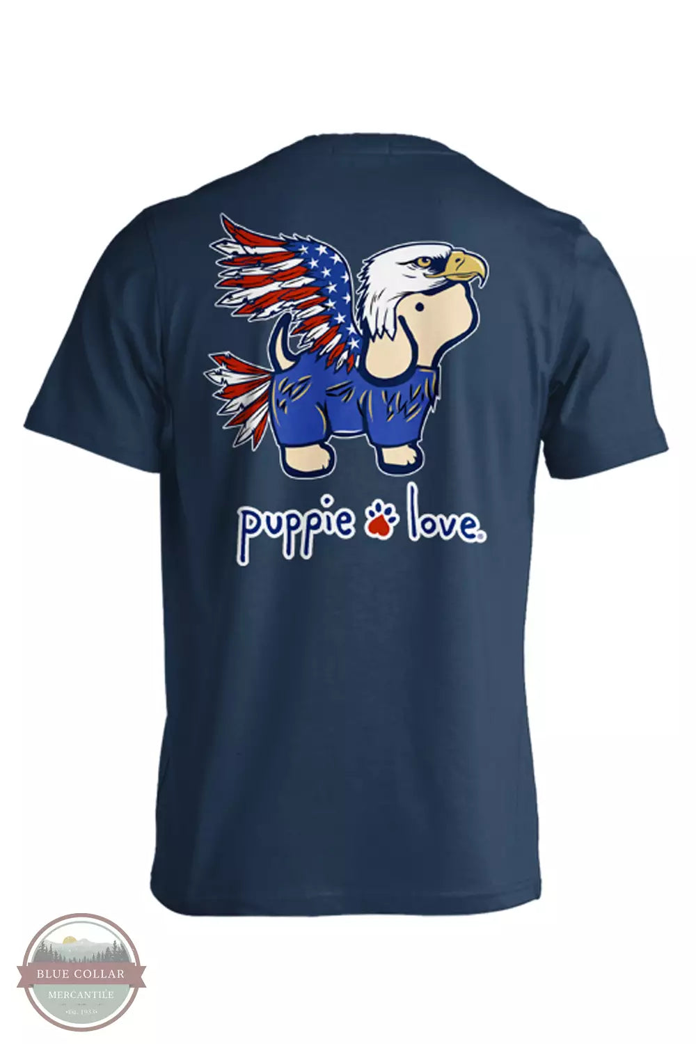 SPL1596 Bald Eagle Pup Short Sleeve T-Shirt Polka Dot Checkered Tartan