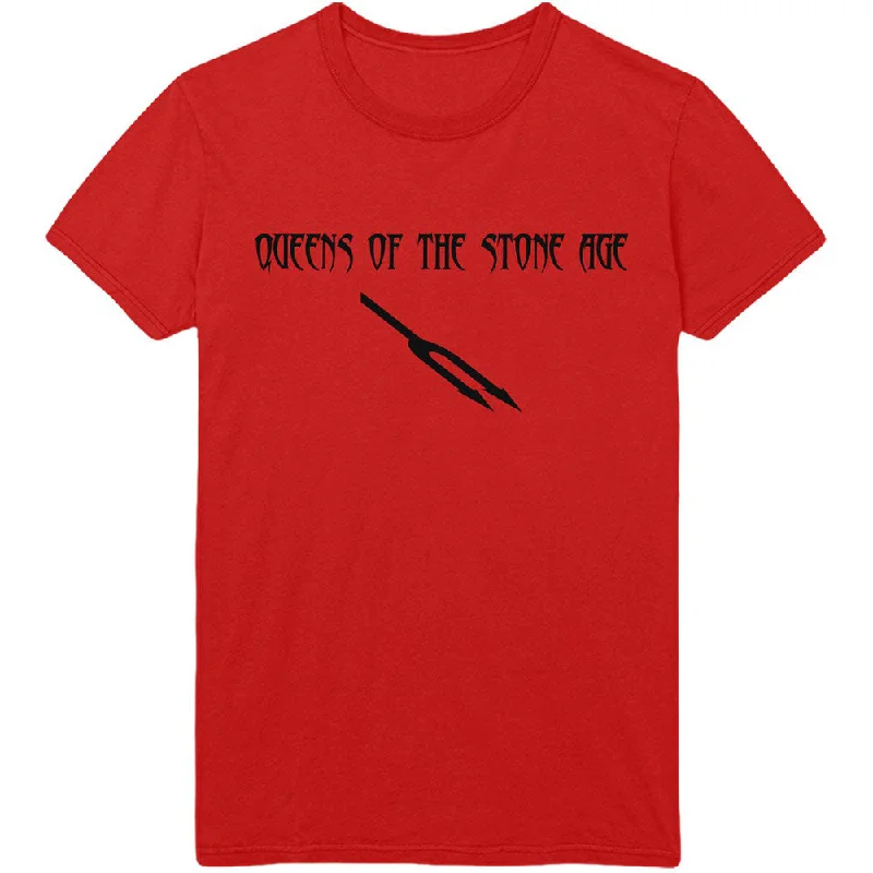 Queens Of The Stone Age | Official Band T-Shirt | Deaf Songs Real Fur Shearling Chenille