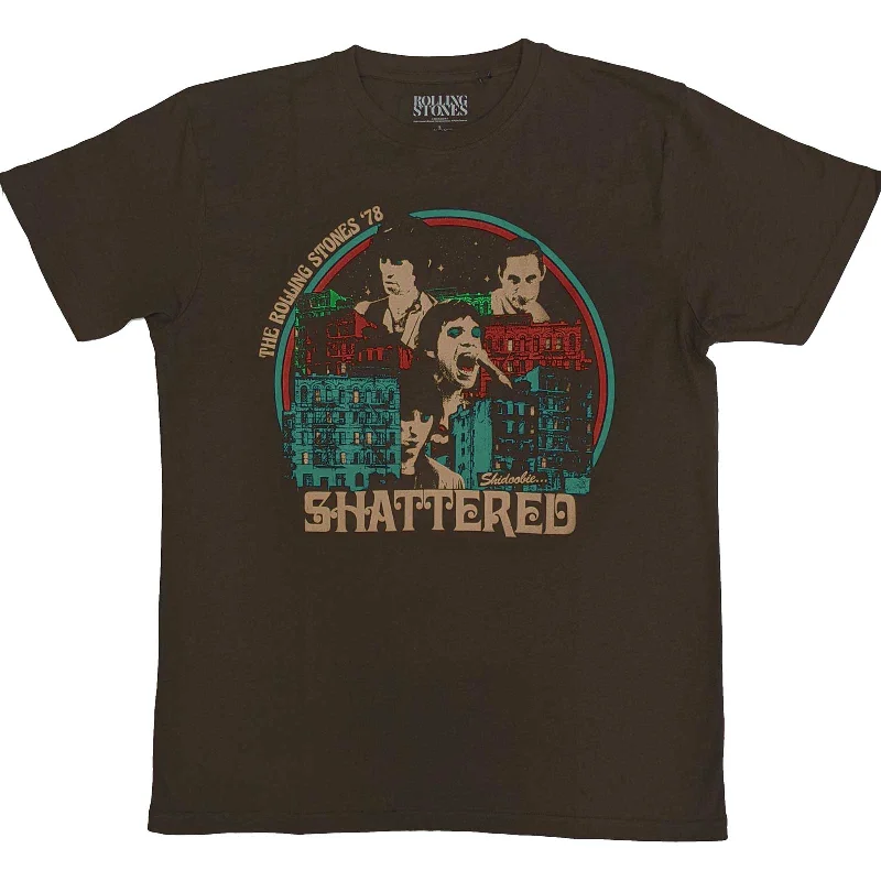 The Rolling Stones | Official Band T-Shirt | Some Girls Shattered Nylon Fabric Polyester Fabric Spandex Fabric The Rolling Stones | Official Band T-Shirt | Some Girls Shattered Nylon Fabric Polyester Fabric Spandex Fabric
