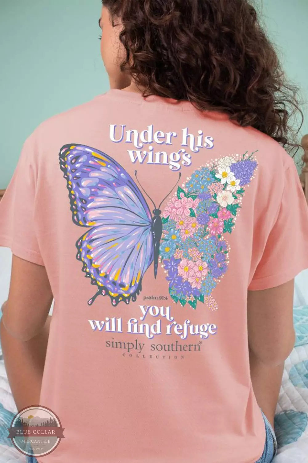 SS-WING-COCKTAIL Under His Wings T-Shirt Oversized T-Shirt Spandex breathable