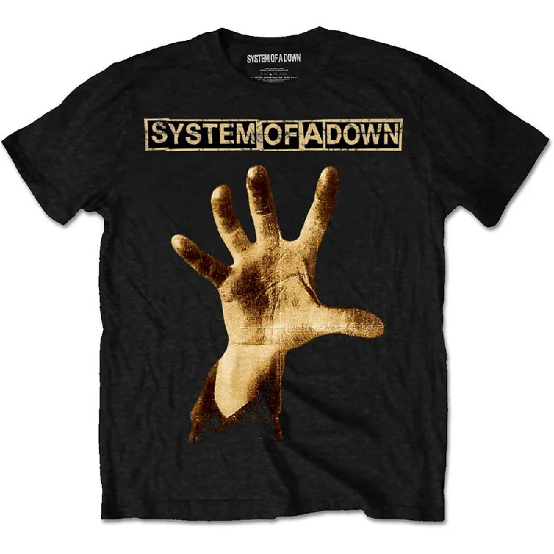 System Of A Down | Official Band T-shirt | Hand Chenille Fabric Brocade Fabric Lace Fabric